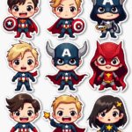 Pop Culture Parodies - Sticker Sheet v16